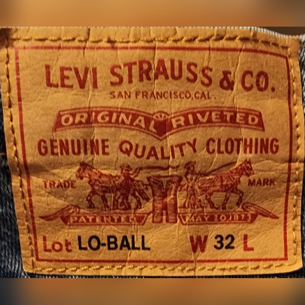 Levi's Premium LO-BALL Patchwork Slim Jeans sz 32
